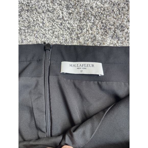 MM Lafleur Cobble Hill Black Washable Wool Twill Pencil Skirt Plus Sz +3 (22/24) - Picture 3 of 8